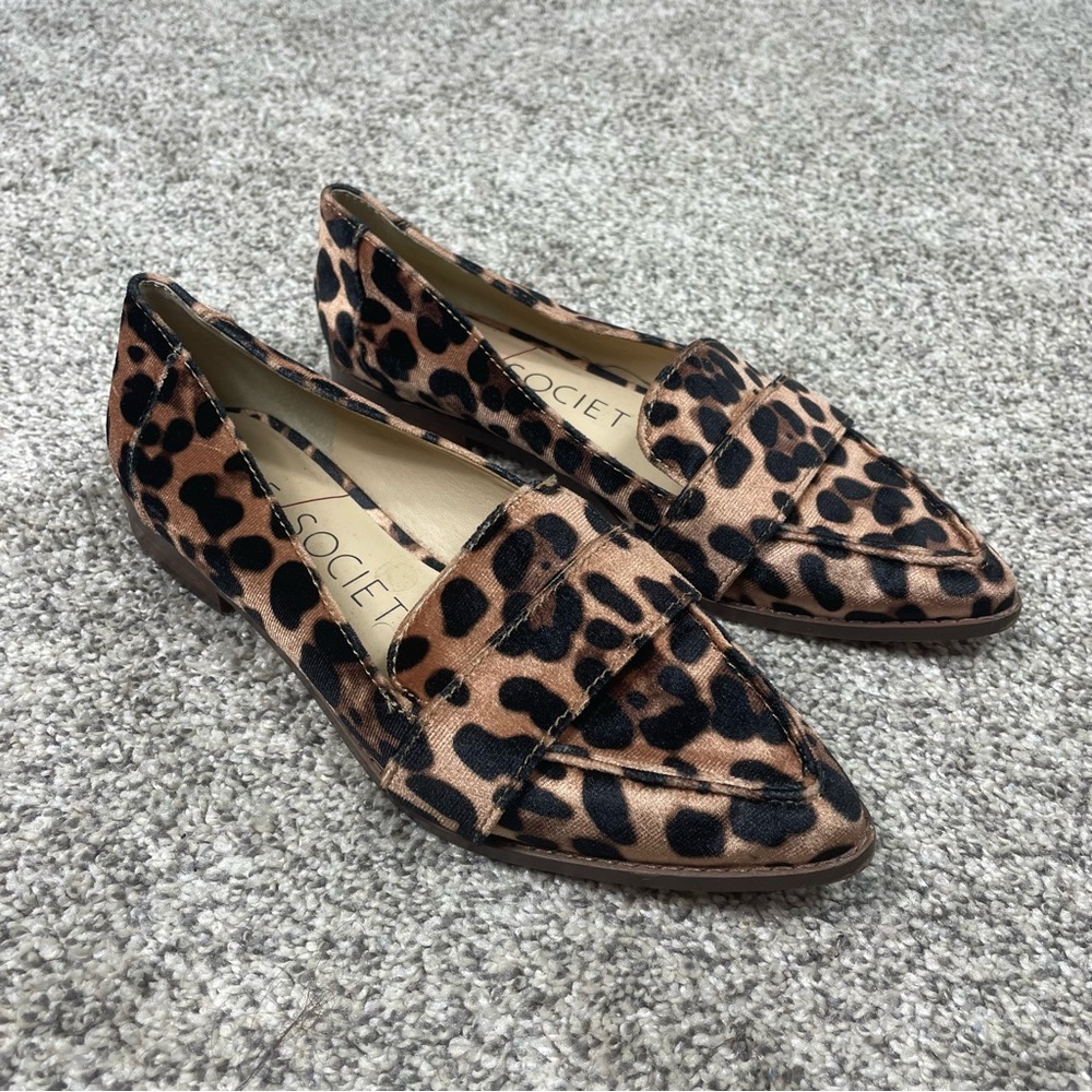 Sole Society || Edie Leopard Print Loafer Size 5.5